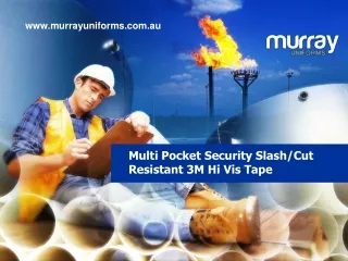 Multi Pocket Security Slash Cut Resistant 3M Hi Vis Tape - www.murrayuniforms.com.au