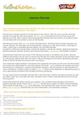 uterine fibroids