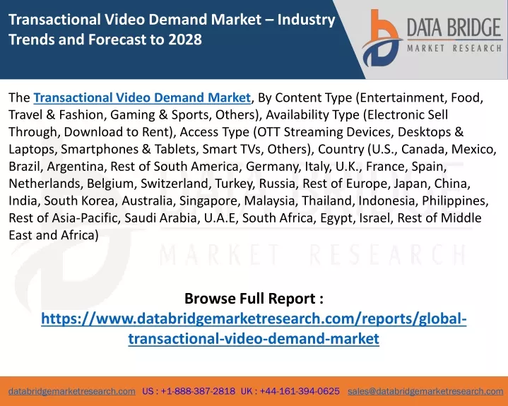 transactional video demand market industry trends