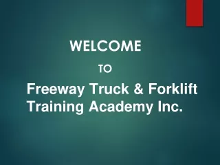 welcome to