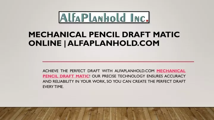 mechanical pencil draft matic online alfaplanhold com