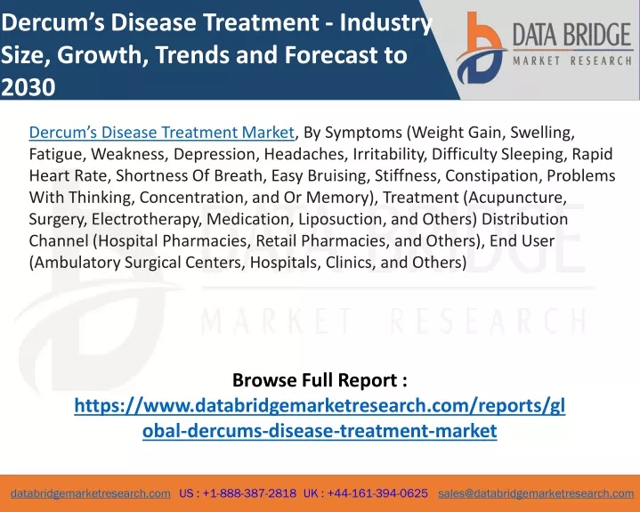 dercum s disease treatment industry size growth