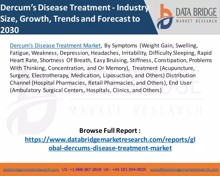 dercum s disease treatment industry size growth
