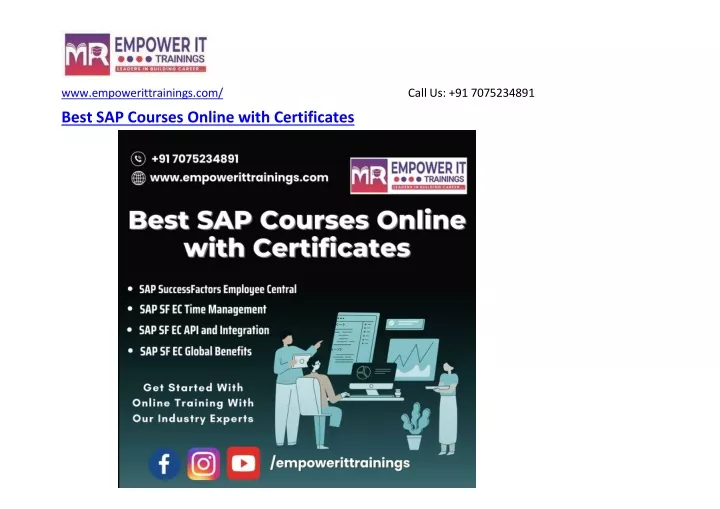 best sap courses online with certificates