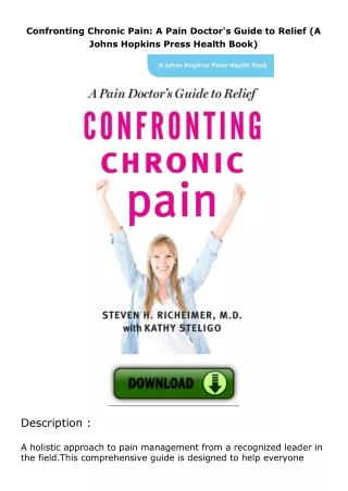Confronting-Chronic-Pain-A-Pain-Doctors-Guide-to-Relief-A-Johns-Hopkins-Press-Health-Book