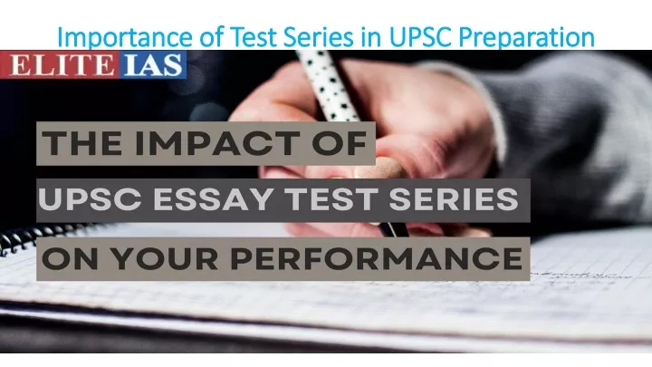 importance of test series in upsc importance