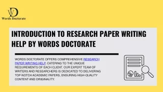 Research Paper Writing Help in Phoenix,USA-PPT