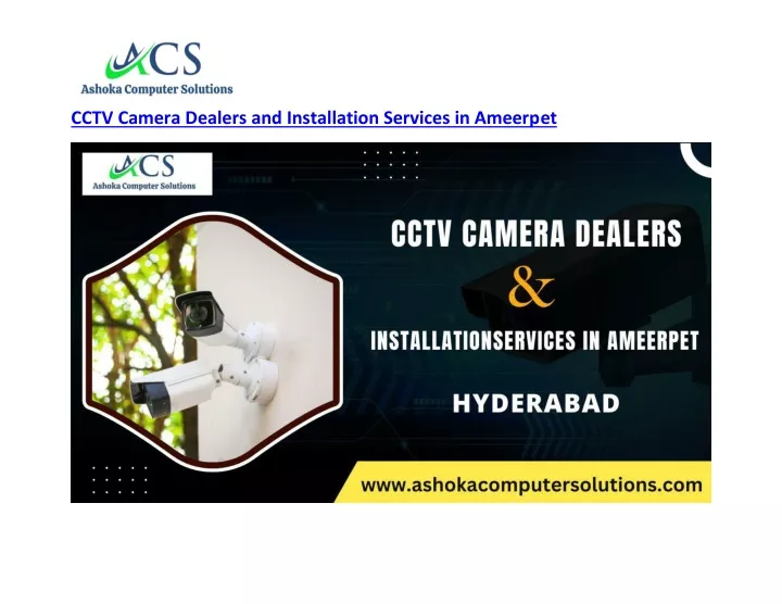 cctv camera dealers and installation services