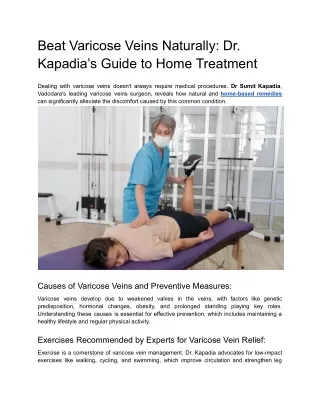 Beat Varicose Veins Naturally_ Dr. Kapadia’s Guide to Home Treatment