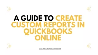 Create Custom Reports While Using QuickBooks Desktop