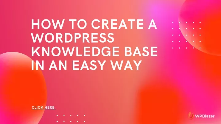 how to create a wordpress knowledge base