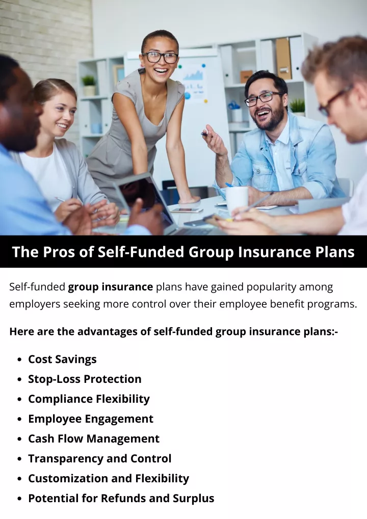 the pros of self funded group insurance plans