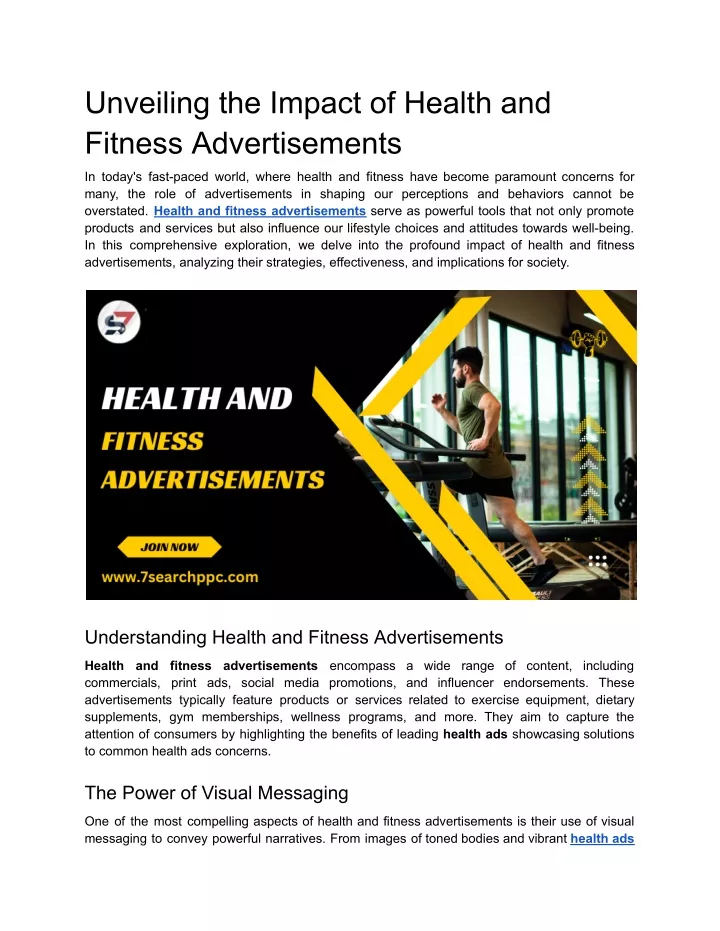 unveiling the impact of health and fitness