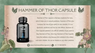 Hammer Of Thor Capsule