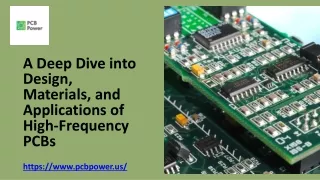 A Deep Dive into Design, Materials, and Applications of High-Frequency PCBs