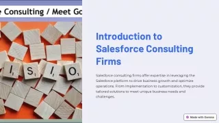 introduction to salesforce consulting firms