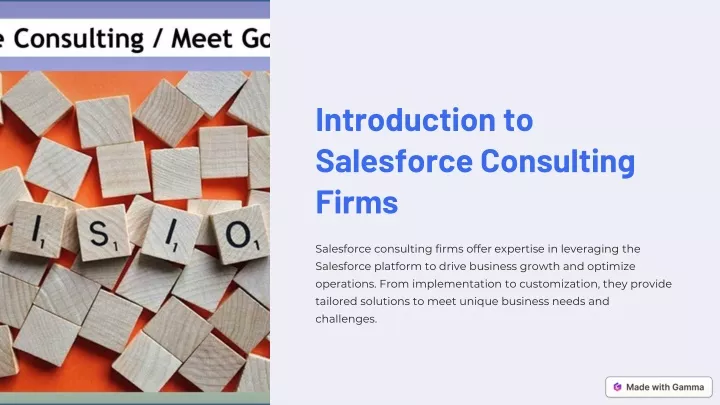 introduction to salesforce consulting firms