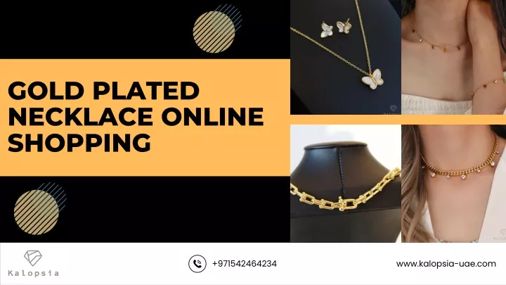 gold plated necklace online shopping