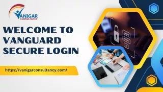 Welcome to Vanguard Secure Login