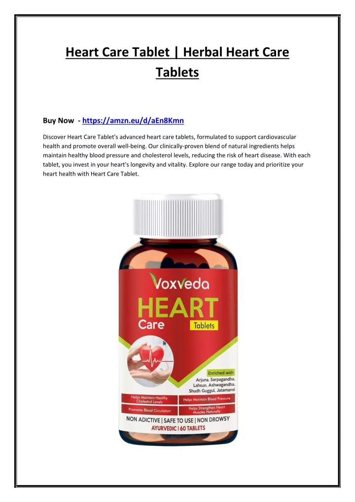 heart care tablet herbal heart care tablets