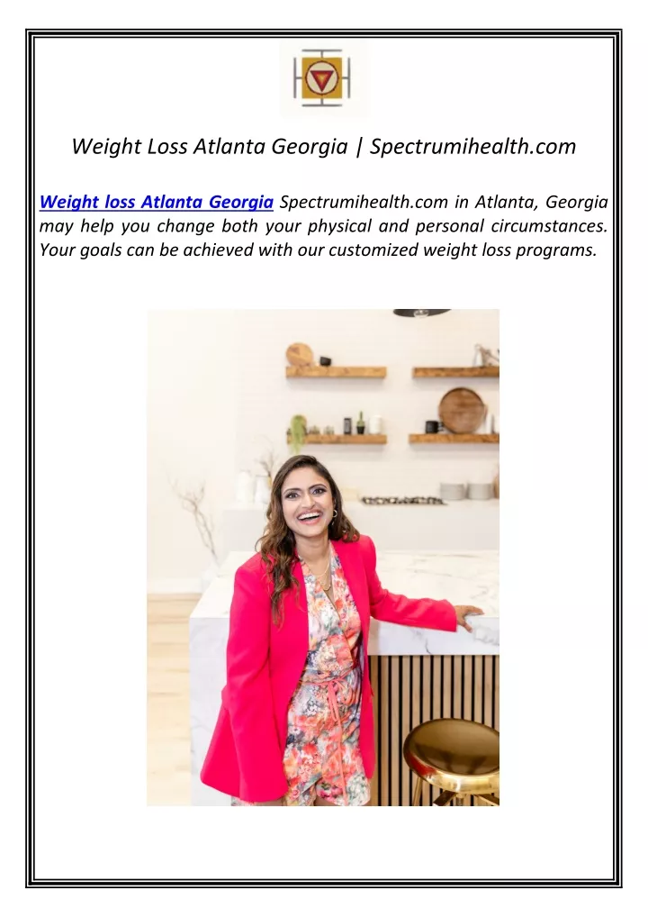 weight loss atlanta georgia spectrumihealth com