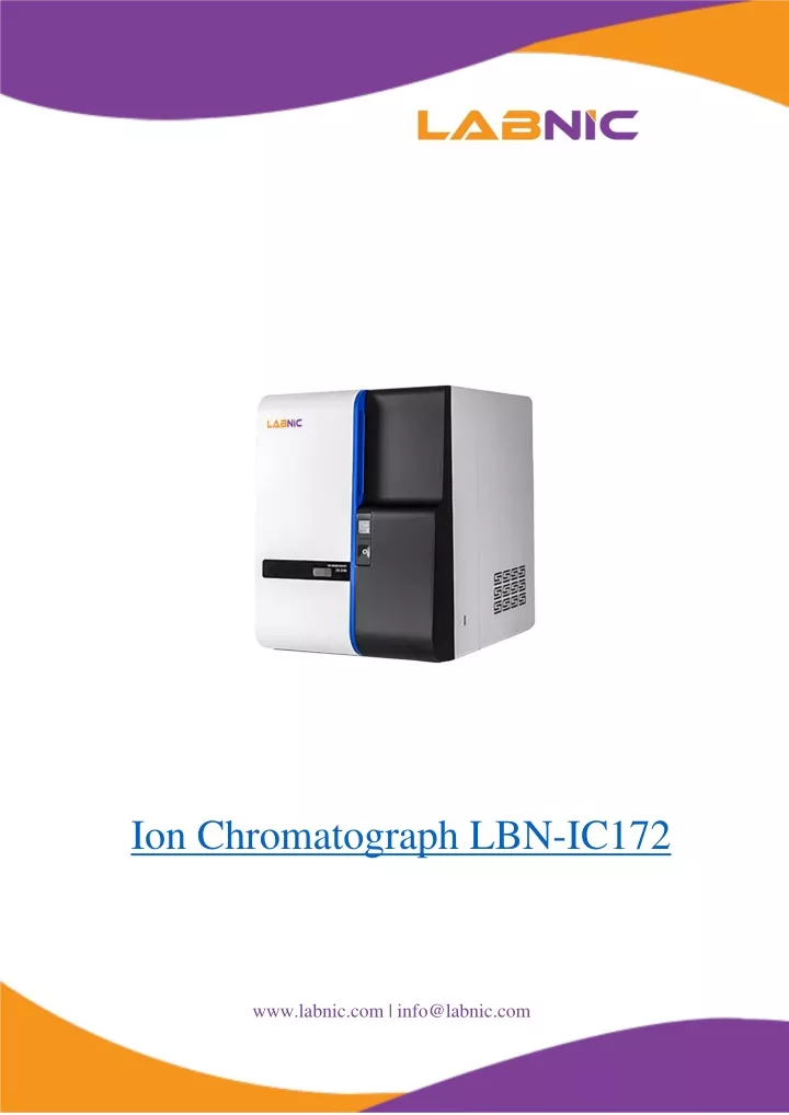 ion chromatograph lbn ic172