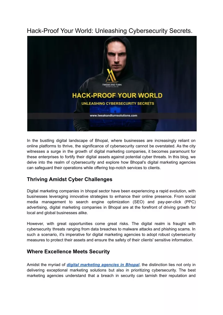 hack proof your world unleashing cybersecurity