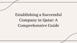 Starting a business in Qatar? Build your dream with Company Formation Agents!