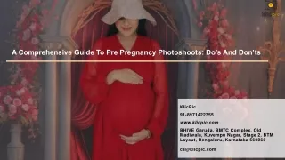 A Comprehensive Guide To Pre Pregnancy Photoshoots: Do’s And Don’ts