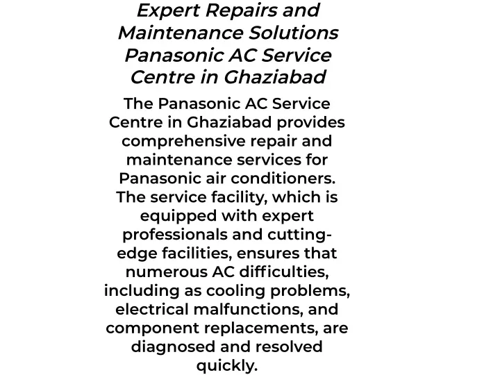 expert repairs and maintenance solutions