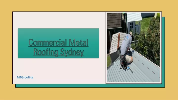 commercial metal roofing sydney