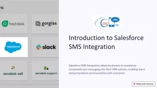 introduction to salesforce sms integration