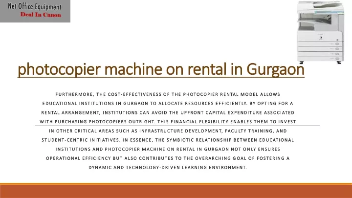 photocopier machine on rental in gurgaon