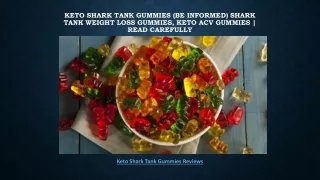 Keto Shark Tank Gummies