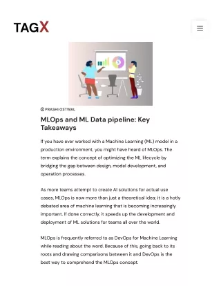 MLOps and ML Data pipeline Key Takeaways