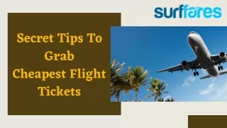 Secret Tips To Grab Cheapest Flight Tickets