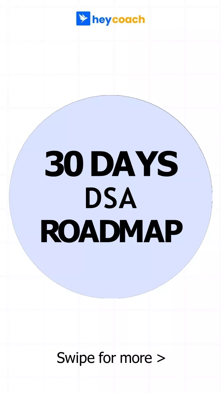 3 0 d a y s dsa r o a d m a p