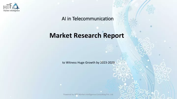 ai in telecommunication market research report