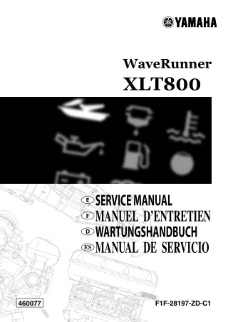 2002 Yamaha XLT800 WaveRunner Service Repair Manual