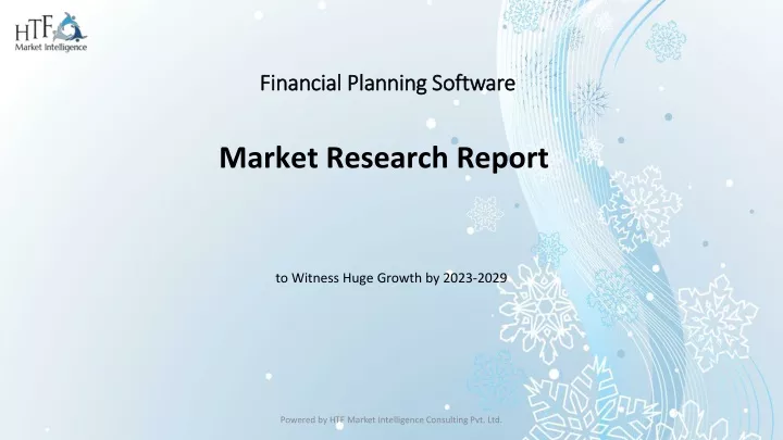 financial planning software market research report