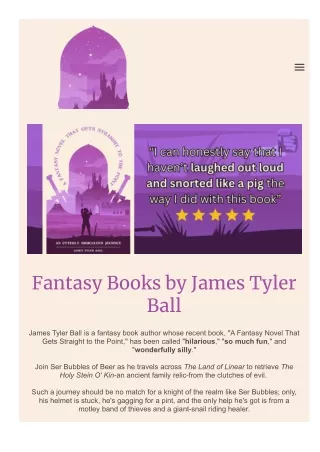 Fantasy Books by James Tyler Ball
