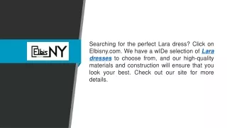 Lara Dresses  Elbisny.com