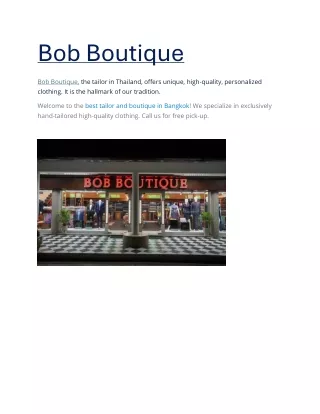 Bob Boutique