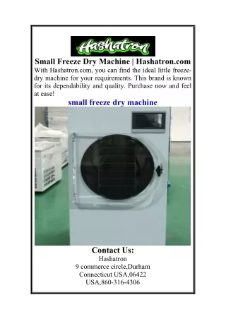 small freeze dry machine hashatron com with