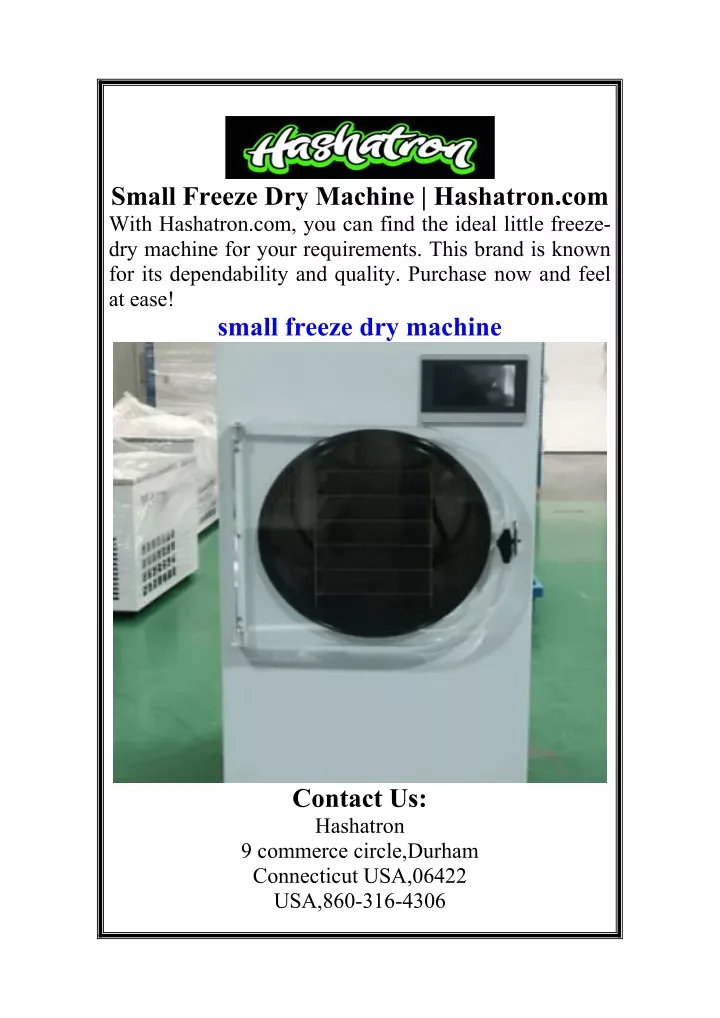 small freeze dry machine hashatron com with