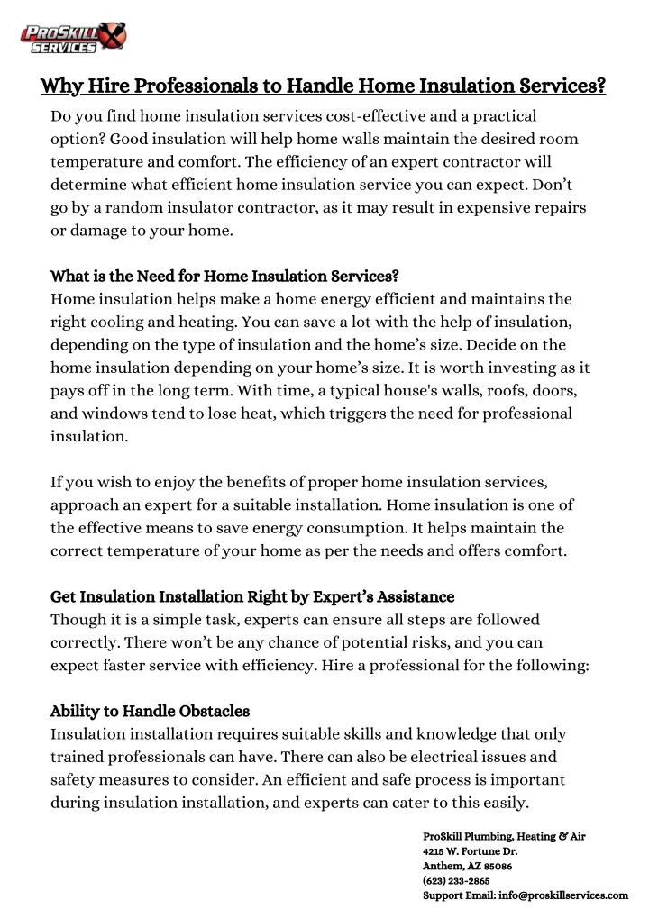why hire professionals to handle home insulation