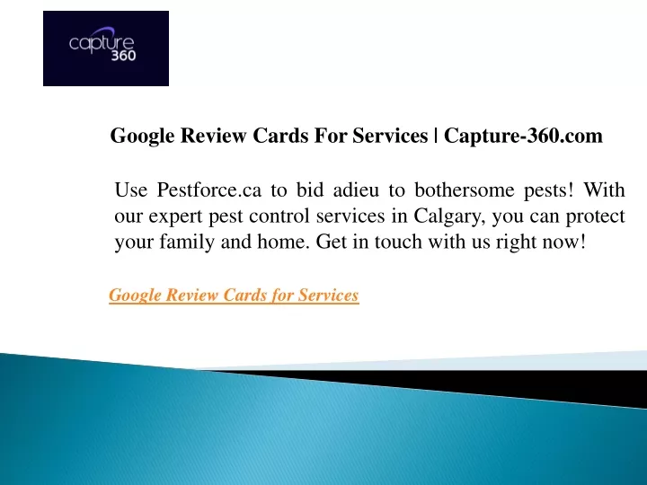 google review cards for services capture 360 com