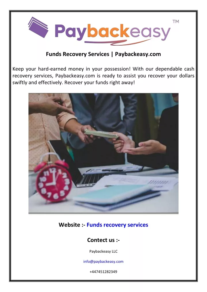 funds recovery services paybackeasy com