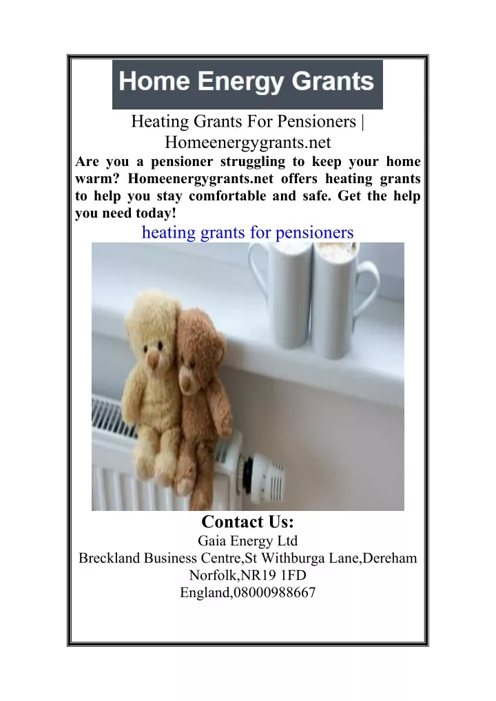 heating grants for pensioners homeenergygrants