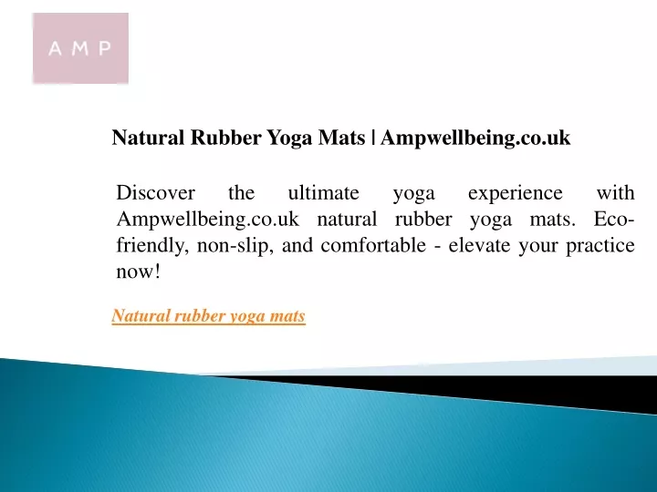 natural rubber yoga mats ampwellbeing co uk